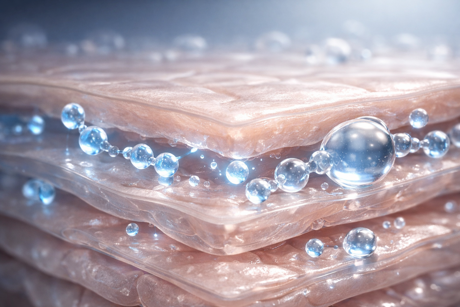 Humectants for skin hydration attracting and retaining water within the skin barrier structure