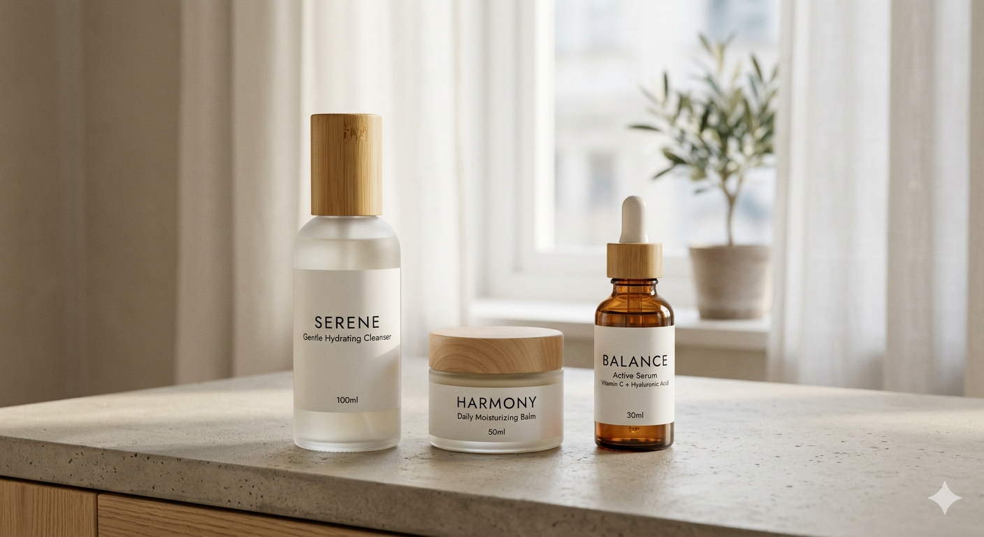 simple daily skincare routine with cleanser moisturizer and minimal products for skin barrier support