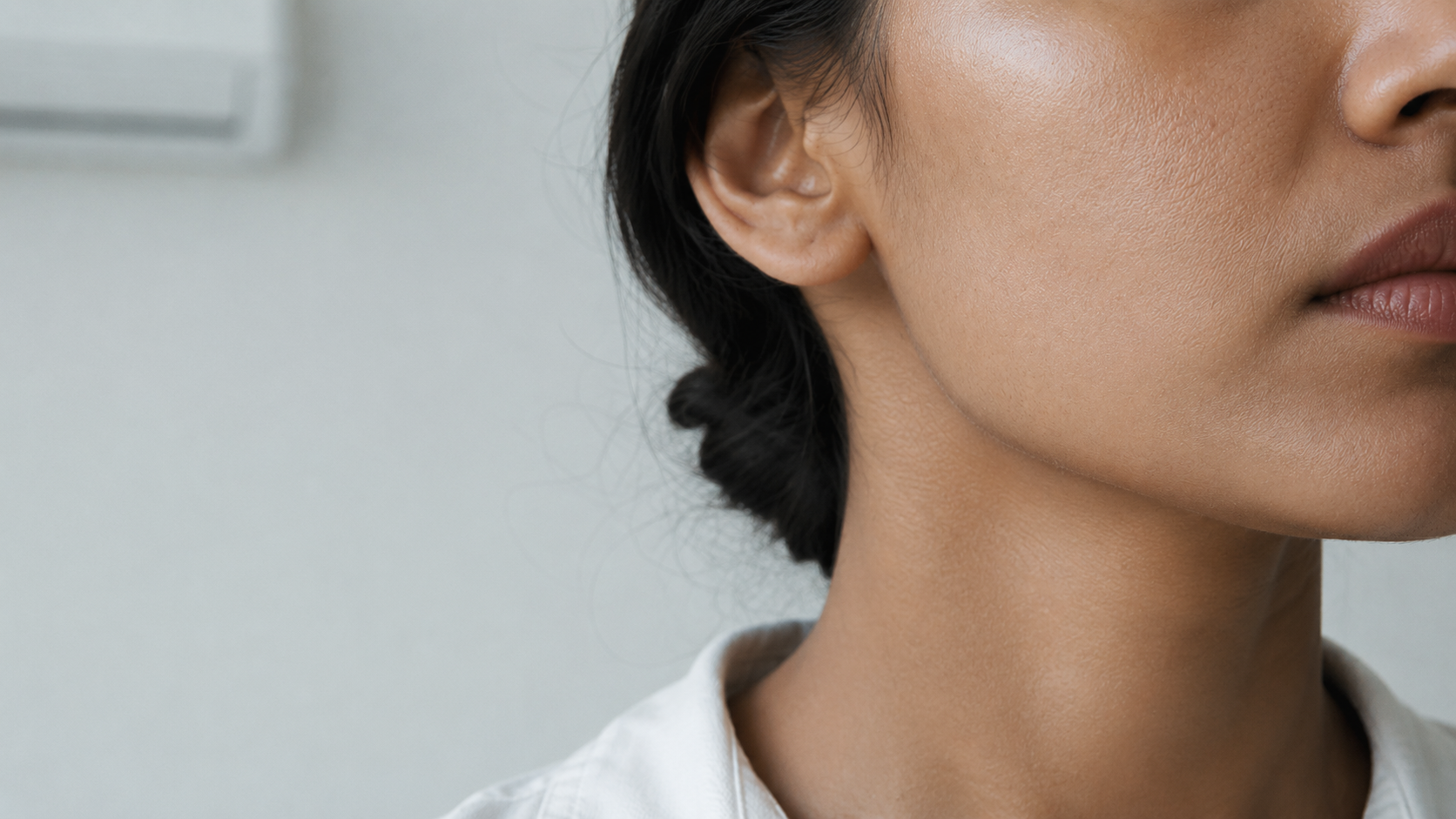 Sodium PCA role in skin hydration — close-up of Indian facial skin showing natural texture and dehydration